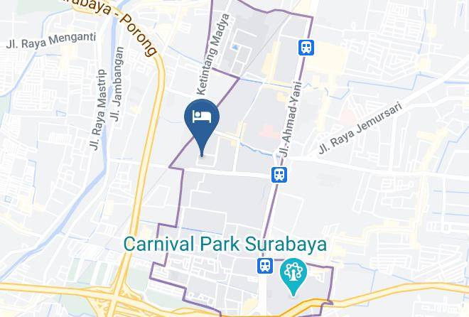 Kota Surabaya - Airy Syariah Gayung Kebonsari Lima 11 Surabaya Maps