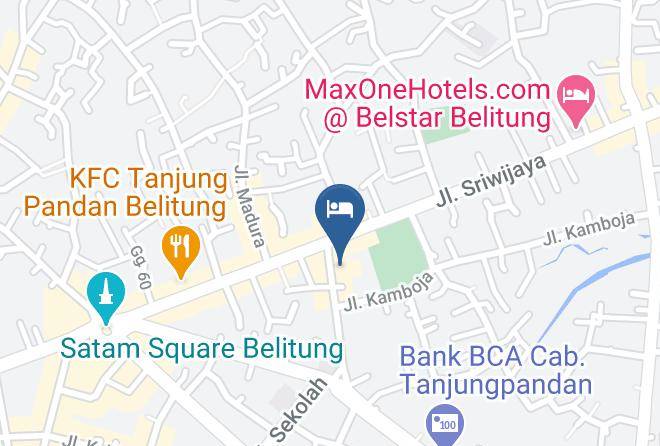 Belitung Regency - Airy Tanjung Pandan Depati Rahat 21 Belitung Maps