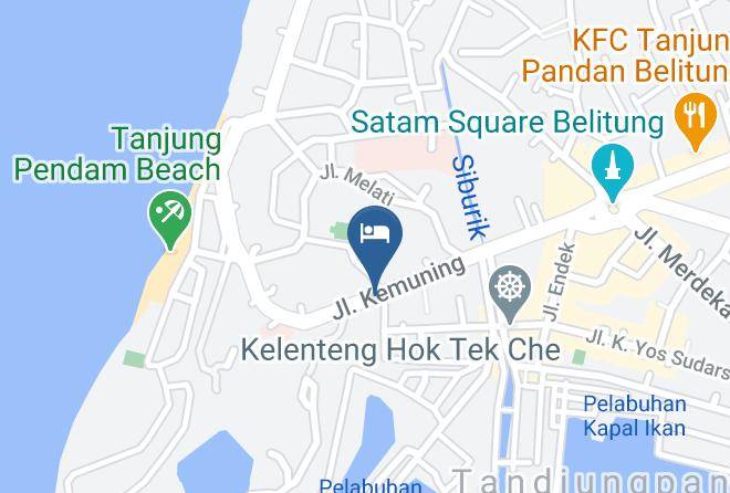 Belitung Regency - Airy Tanjung Pandan Melati 72 Belitung Maps