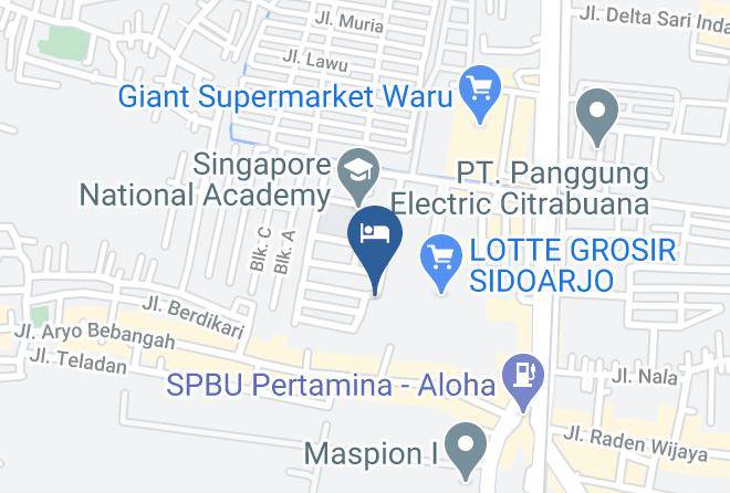 Sidoarjo Regency - Airy Waru Pondok Maspion Sidoarjo Maps