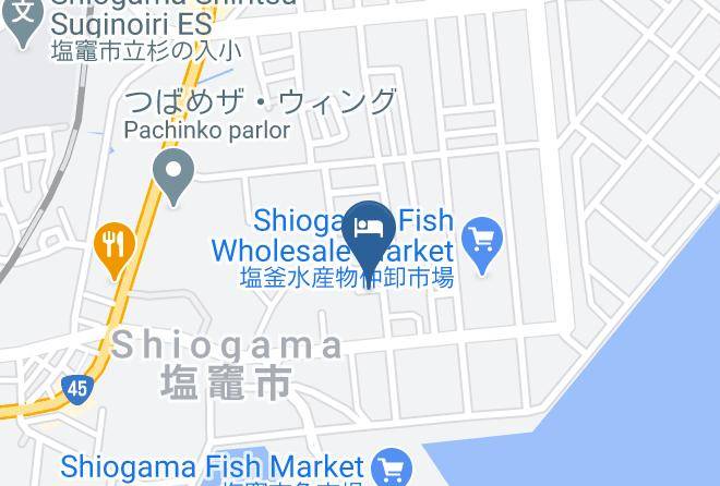 Shiogama City - Aisaki Ryokan Maps