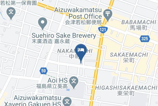 Aizuwakamatsu City - Aizu Tsuruya Hotel Maps