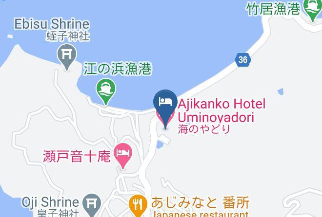 Takamatsu City - Ajikanko Hotel Uminoyadori Maps