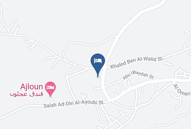 Ajlun Qasabah - Ajloun Castle Hotel Maps