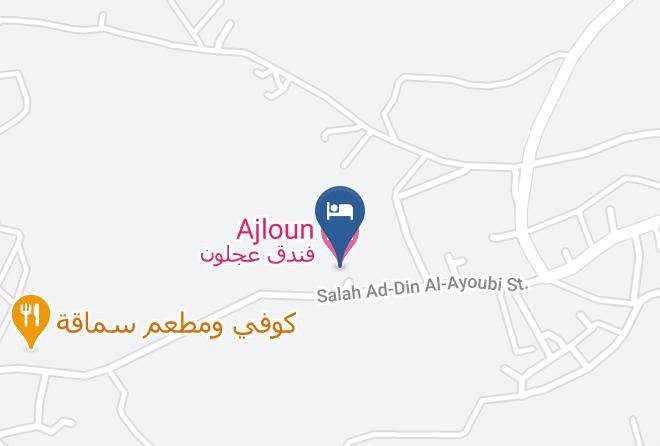 Ajlun Qasabah - Ajloun Hotel Maps