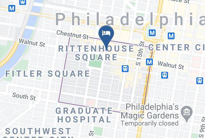 Philadelphia - Aka Rittenhouse Square Maps