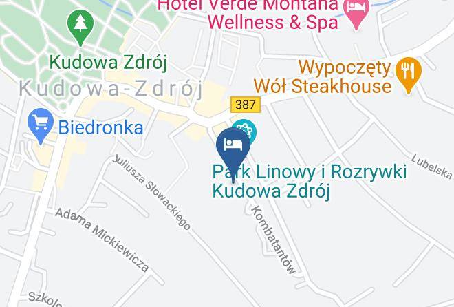 Akacja Pensjonat Noclegi Kudowa Zdroj Map