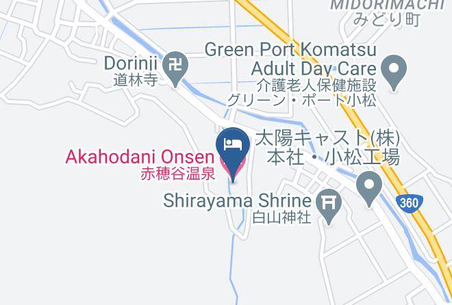 Komatsu City - Akahodani Onsen Maps