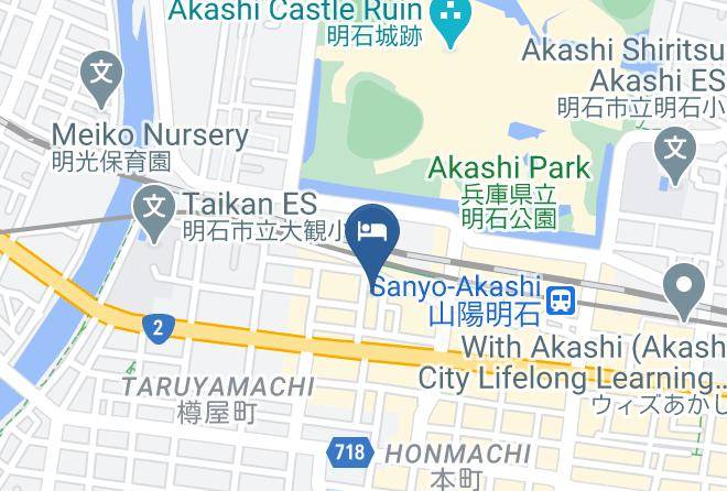 Akashi City - Akashi Castle Hotel Maps