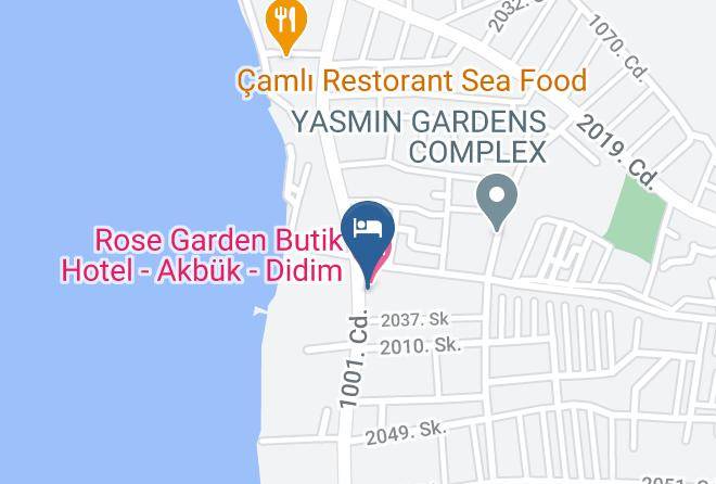 Milas - Rose Garden Butik Hotel Akbuk Didim Maps