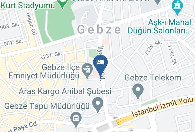 Gebze - Akcam Otel Gebze Maps