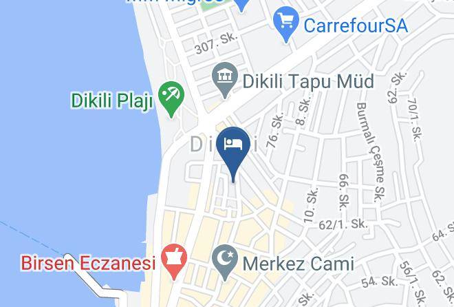 Dikili - Akcay Otel Maps
