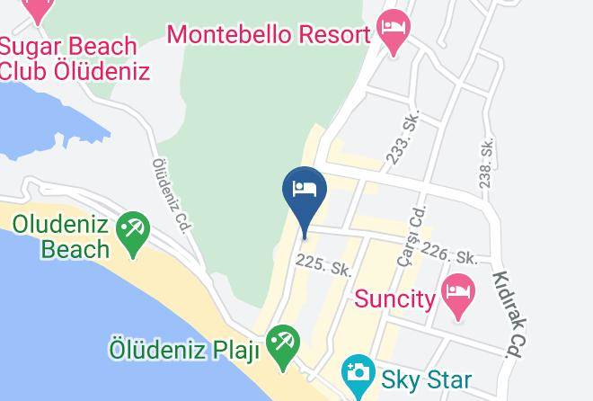 Fethiye - Akdeniz Beach Hotel Maps
