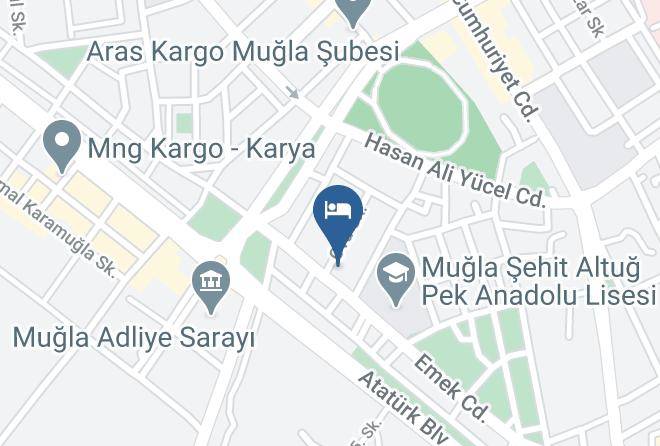 Mentese - Akdeniz Otel Ekincik Mugla Maps