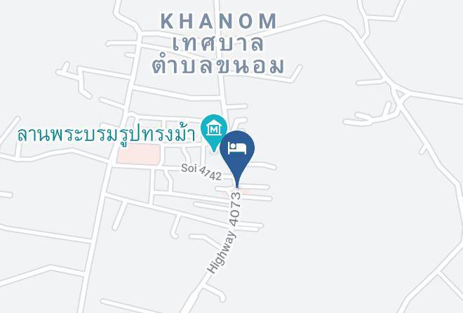 Amphoe Khanom - Ake View Resort Maps