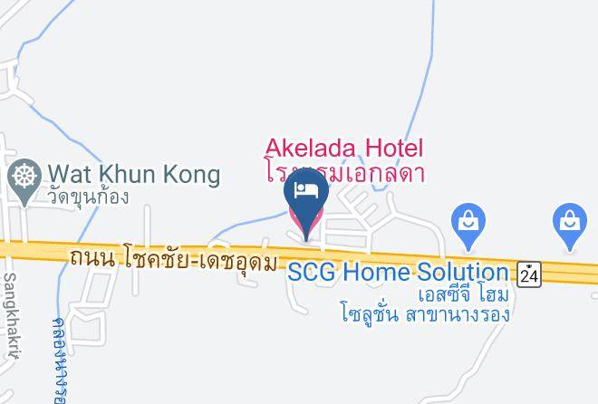 Amphoe Nang Rong - Akelada Hotel Maps
