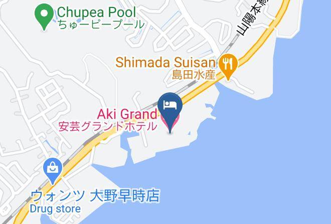 Hatsukaichi City - Aki Grand Hotel Maps