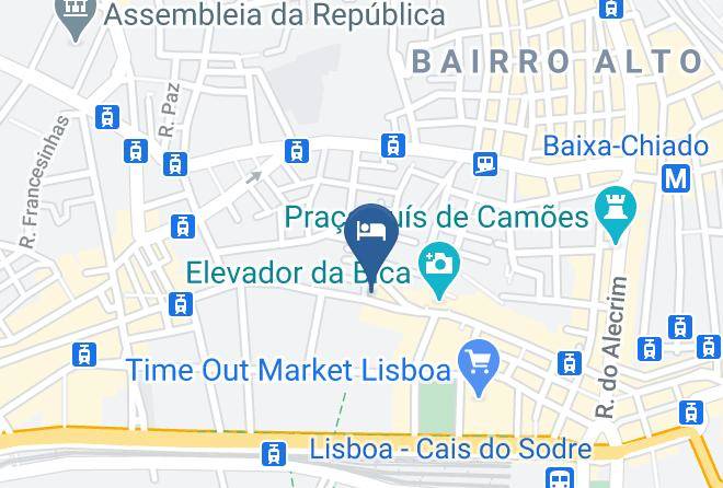 Lisbon - Akicity Cais Sodre In Maps