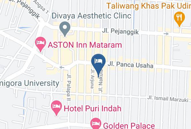 Kota Mataram - Akila Hotel Lombok Maps