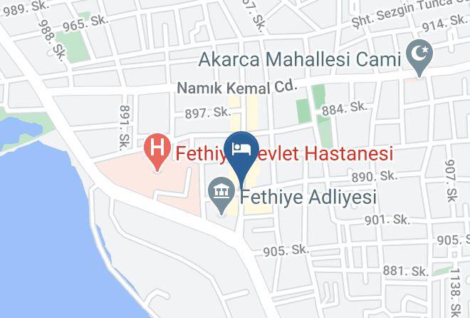 Fethiye - Akkent Garden Hotel Maps