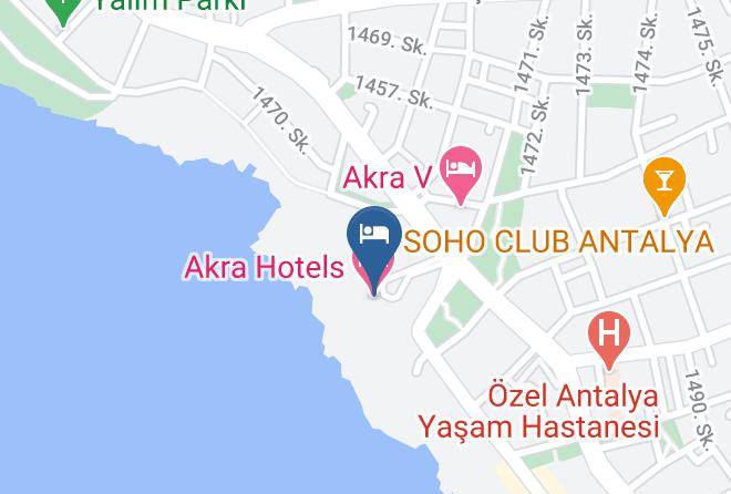 Akra Hotel Map