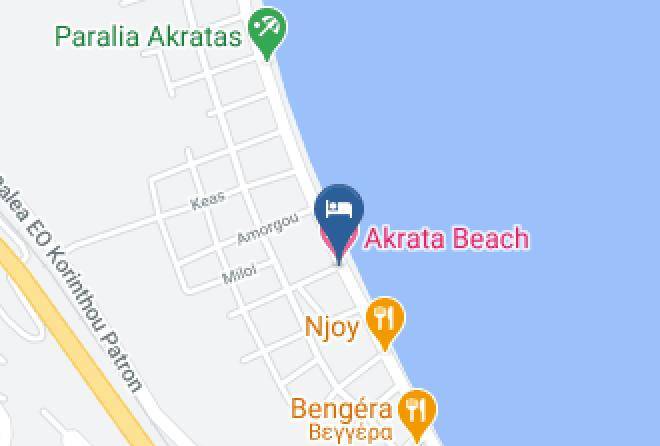 Achaea - Akrata Beach Hotel Maps