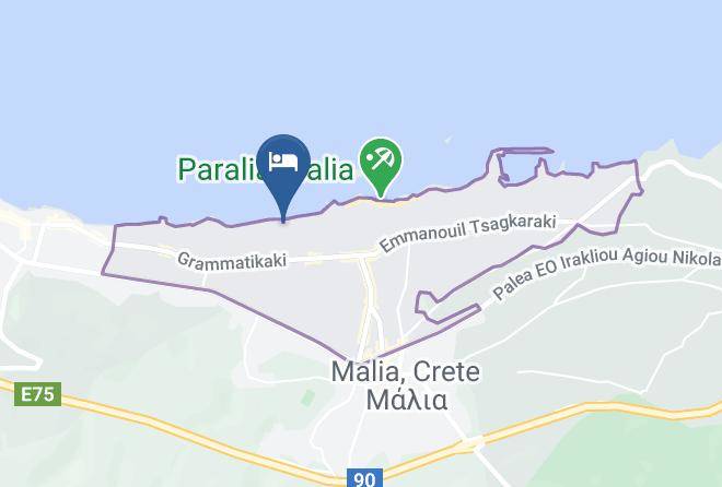 Iraklion - Akrogiali Beach Hotel Maps