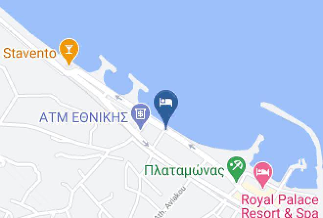 Pieria - Akrogiali Hotel & Restaurant Maps