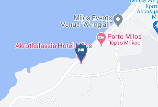 Milos - Akrothalassia Hotel Milos Maps