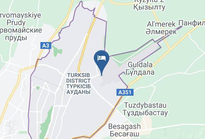 Almaty City - Aksunkar Gostinitsa Maps