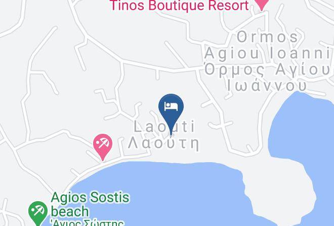 Tinos - Akti Aegeou Hotel Maps