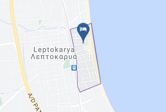 Pieria - Akti Leptokarias Maps