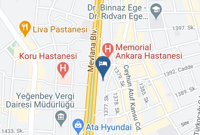 Cankaya - Metropolitan Hotel Ankara Maps