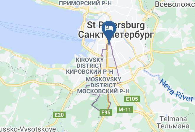 Saint Petersburg - Aktsent Mini Otel' Maps