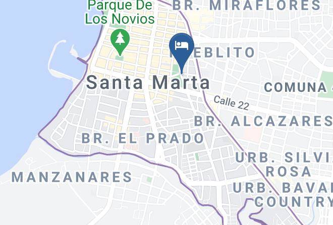 Santa Marta - Akuamarina Hotel Maps