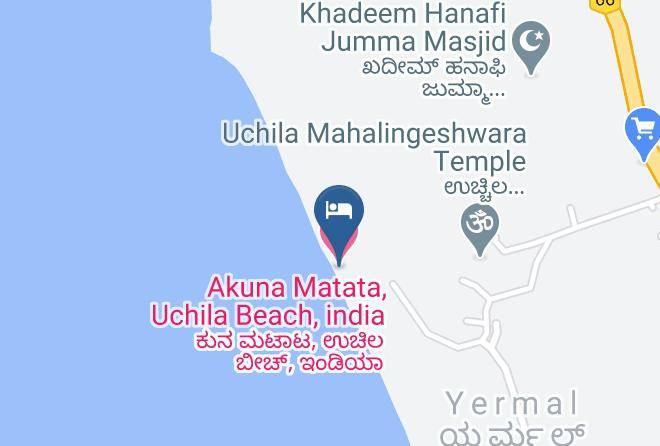 Udupi Sub District - Akuna Matata Uchila Beach India Maps