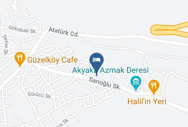 Ula - Akyaka Kaya Otel Maps