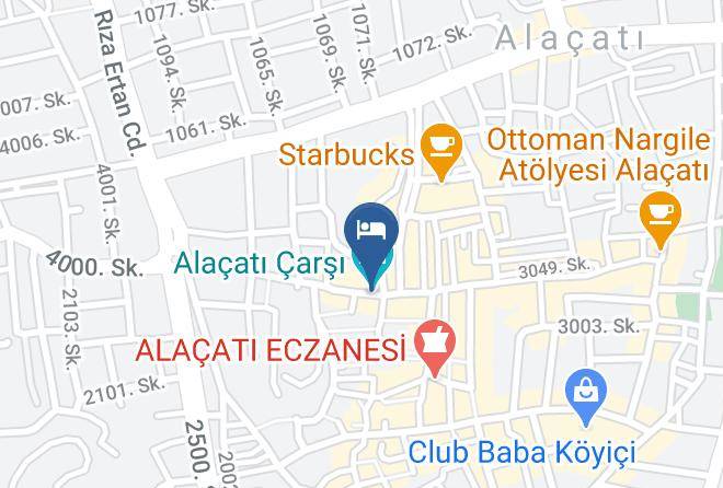 Cesme - Alacati Yalicapkini Otel Maps