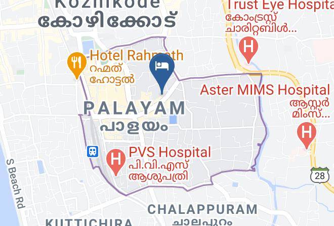 Kozhikode - Alakapuri Hotel Maps