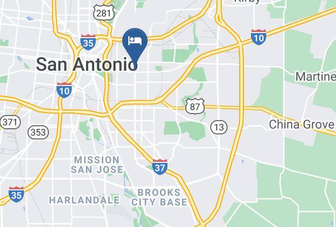 Bexar - Alamo Inn & Suites Downtown Maps