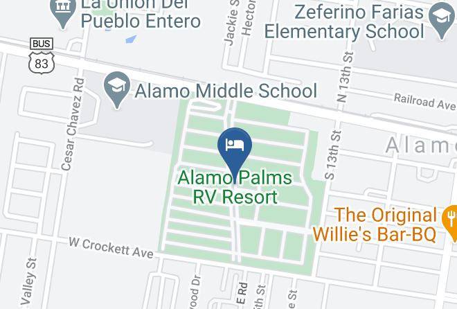 Hidalgo - Alamo Palms Rv Resort Maps