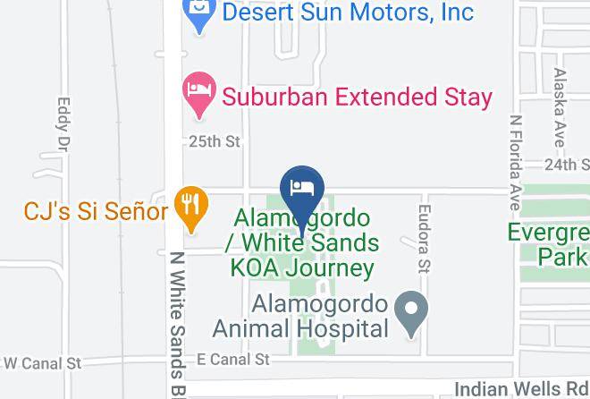 Alamogordo White Sands Koa Journey Map
