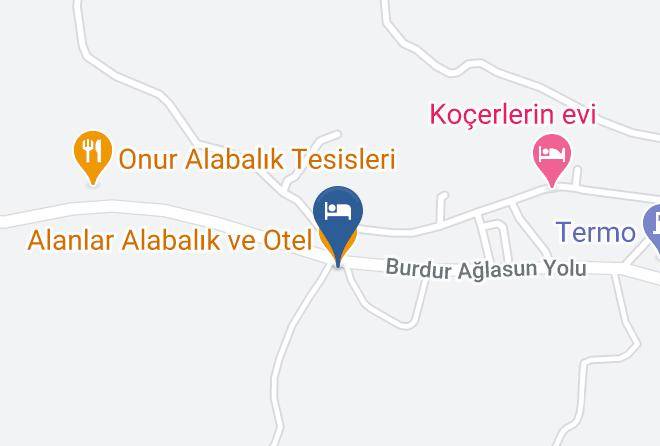 Aglasun - Alanlar Alabalik Ve Otel Maps