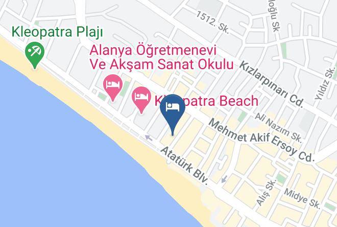 Alanya - Alanya Kleopatra Ikiz Otel Maps