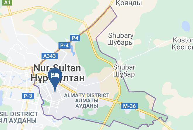 Nur Sultan - Alash Hotel Maps