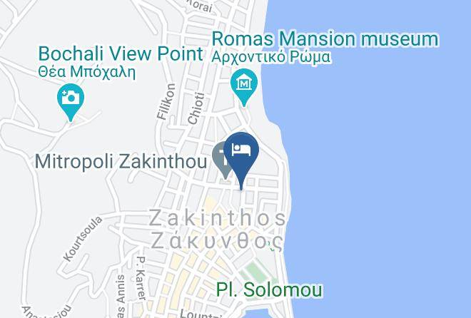 Zakinthos - Alba Hotel Maps