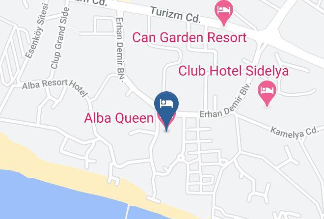 Manavgat - Alba Queen Hotel Maps