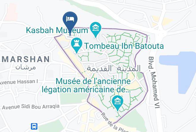 Tangiers - Albarnous Maison D'hotes Maps