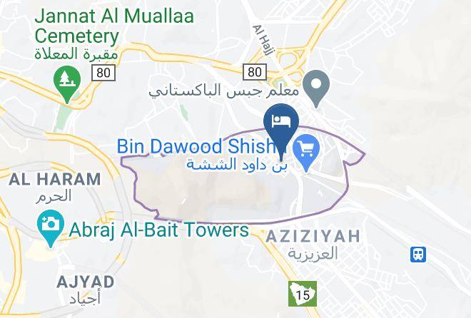 Mecca - Albayet Akhyar Hotel Maps