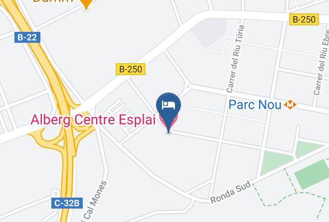 Barcelona - Alberg Centre Esplai Maps